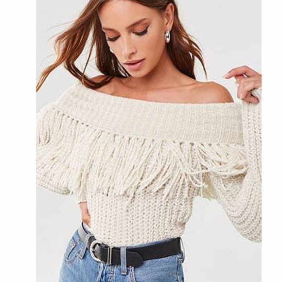 New Forever 2 Off Shoulder Fringe 